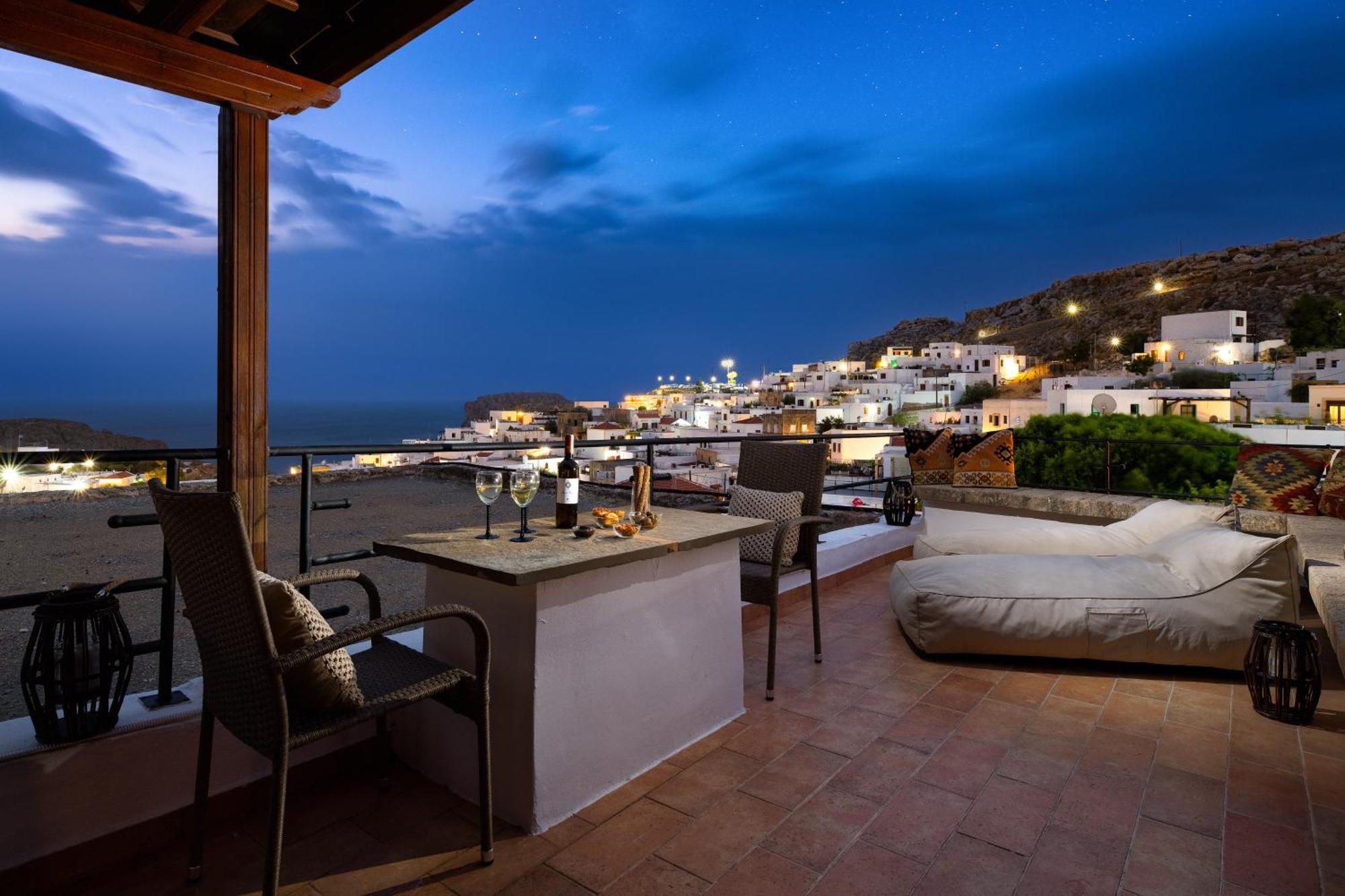 Villa Valasia Lindos With Acropolis View 외부 사진